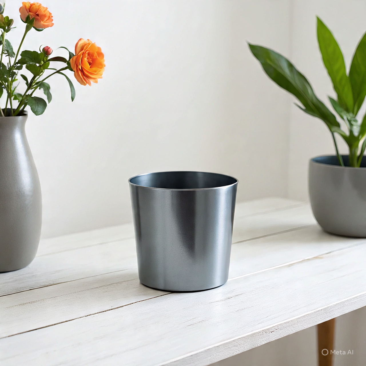Gunmetal Goblet Planter