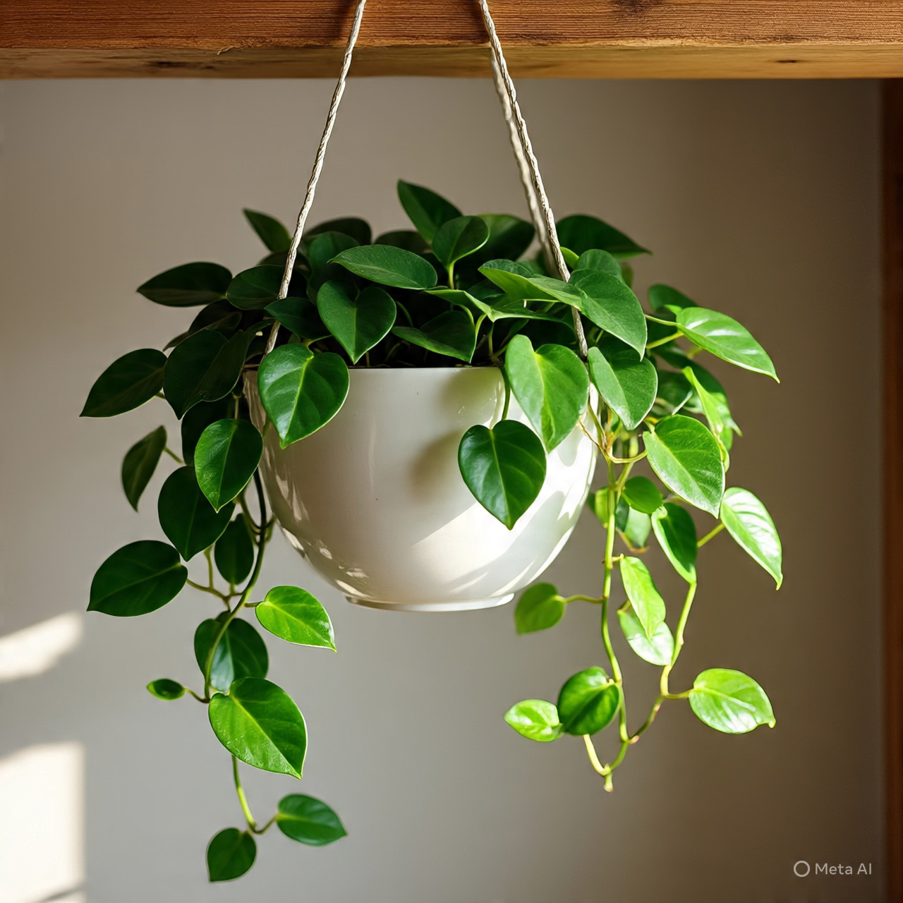 Peperomia Green Creeper with Hanging Planter